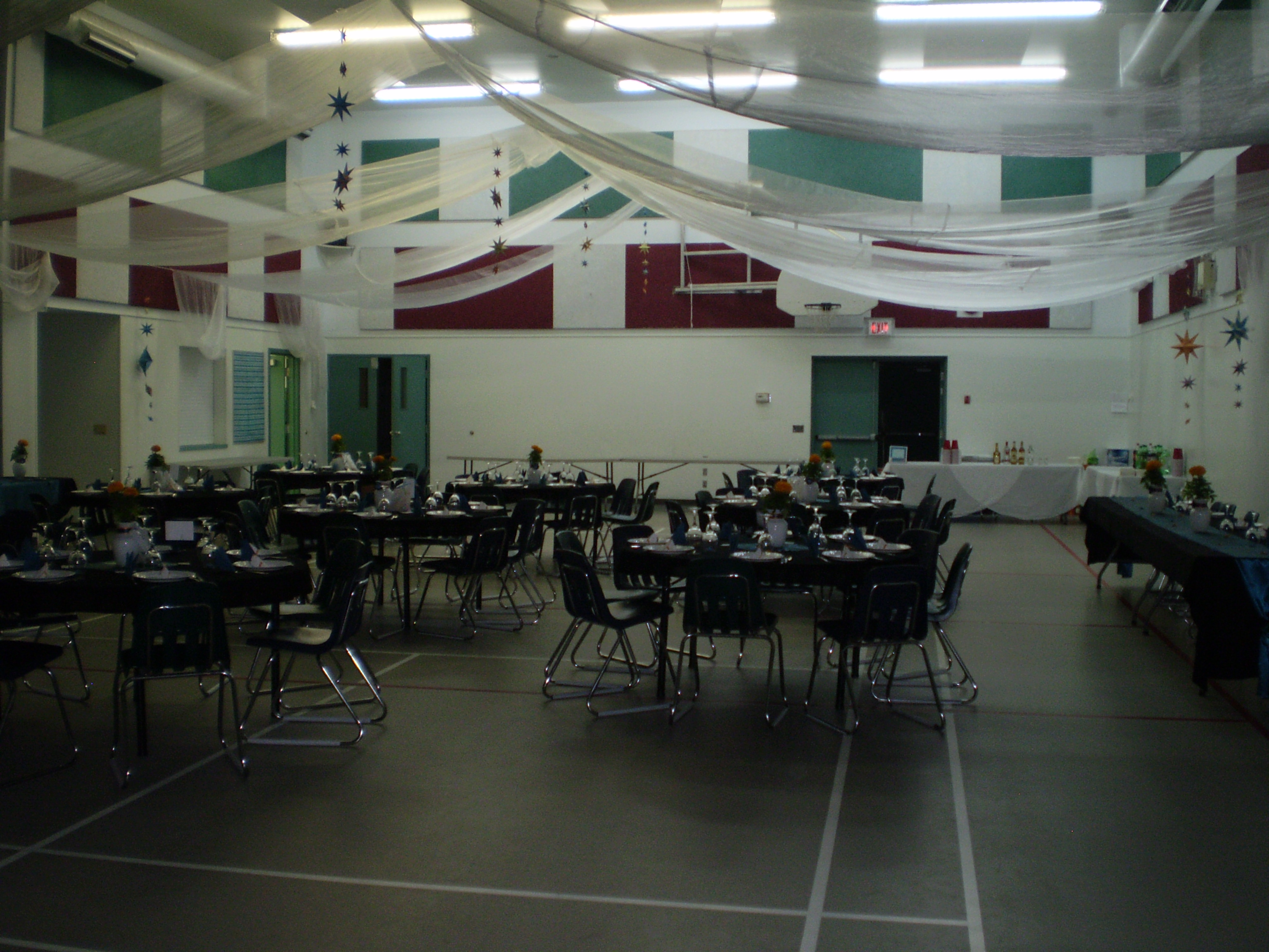 Gym Decorated for an event